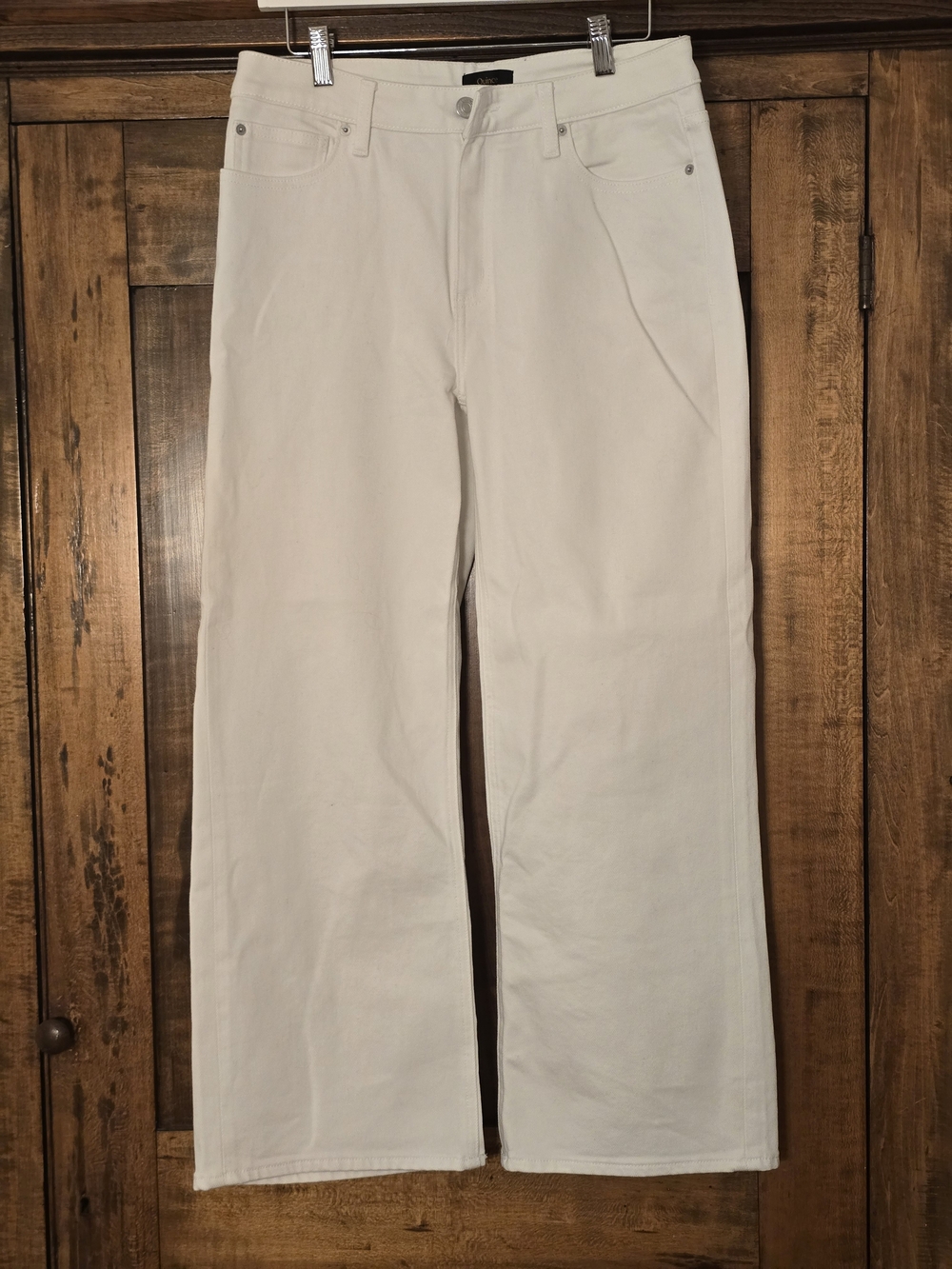 O Quince White Wide-Leg Jeans Like New Condition Size 30